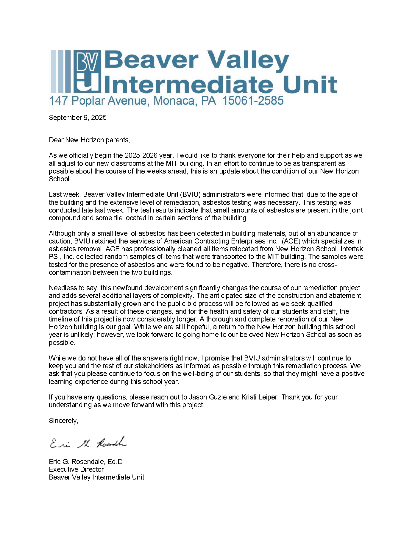 New horizon parent letter sm final 9 9 25