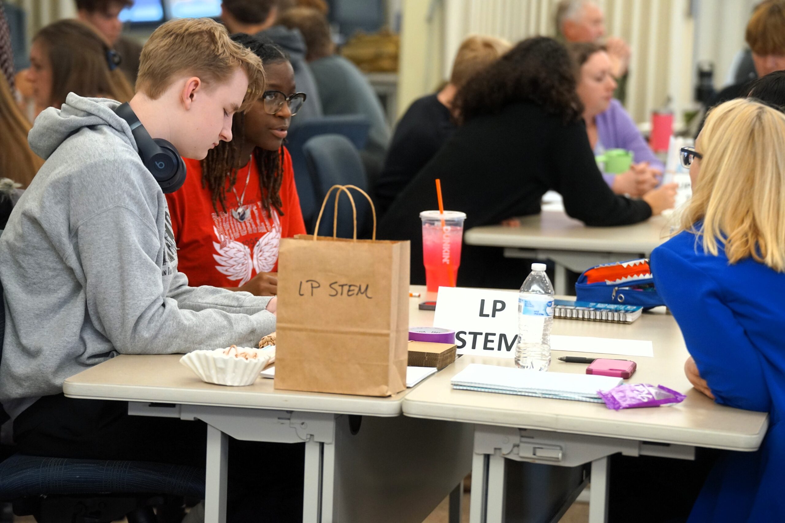 A photo of Students taking advantage of BVIU's many programs and services