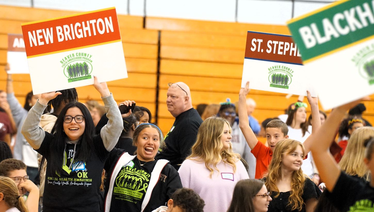 A photo of students from some of the 14 school districts BVIU serves